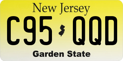 NJ license plate C95QQD