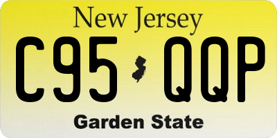 NJ license plate C95QQP