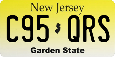 NJ license plate C95QRS
