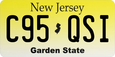 NJ license plate C95QSI