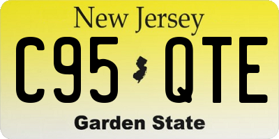 NJ license plate C95QTE