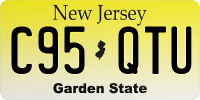 NJ license plate C95QTU