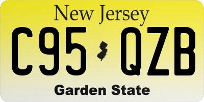 NJ license plate C95QZB