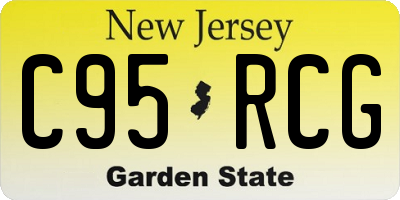 NJ license plate C95RCG