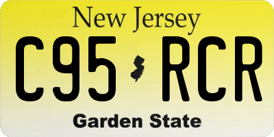 NJ license plate C95RCR