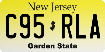NJ license plate C95RLA