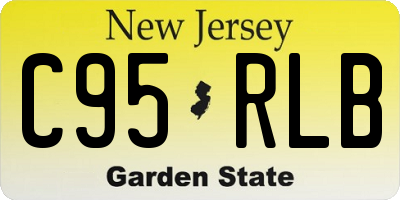 NJ license plate C95RLB