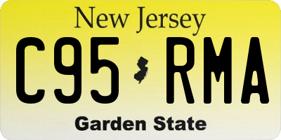 NJ license plate C95RMA