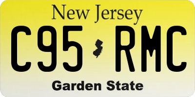 NJ license plate C95RMC