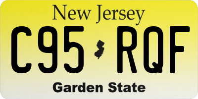 NJ license plate C95RQF