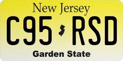 NJ license plate C95RSD