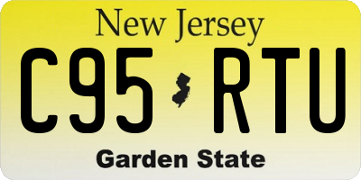 NJ license plate C95RTU