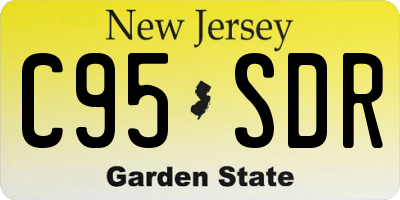 NJ license plate C95SDR