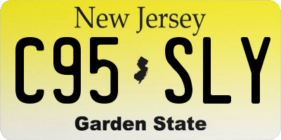 NJ license plate C95SLY