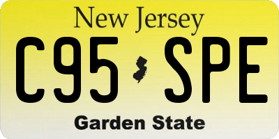 NJ license plate C95SPE