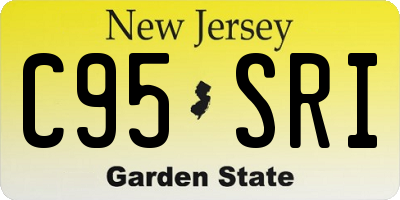NJ license plate C95SRI