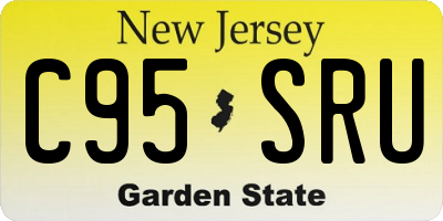 NJ license plate C95SRU