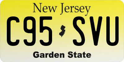 NJ license plate C95SVU