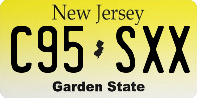 NJ license plate C95SXX
