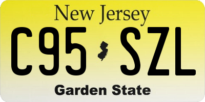 NJ license plate C95SZL