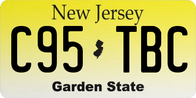 NJ license plate C95TBC
