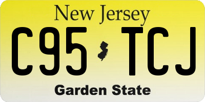 NJ license plate C95TCJ