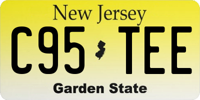 NJ license plate C95TEE