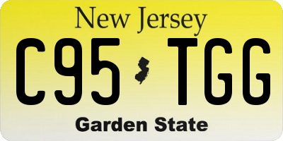 NJ license plate C95TGG
