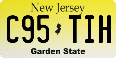 NJ license plate C95TIH
