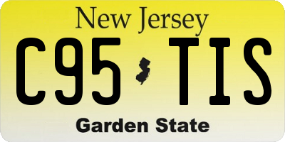 NJ license plate C95TIS