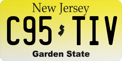 NJ license plate C95TIV
