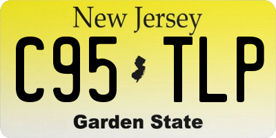 NJ license plate C95TLP