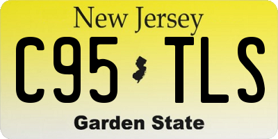 NJ license plate C95TLS