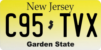 NJ license plate C95TVX