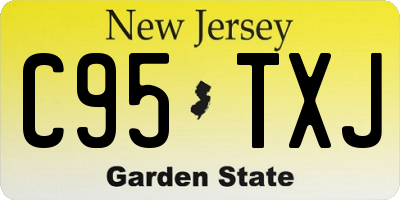 NJ license plate C95TXJ