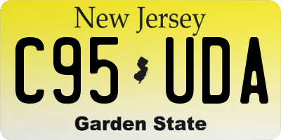 NJ license plate C95UDA