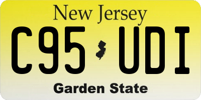 NJ license plate C95UDI