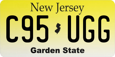 NJ license plate C95UGG
