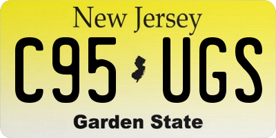 NJ license plate C95UGS