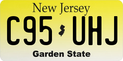 NJ license plate C95UHJ