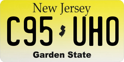NJ license plate C95UHO
