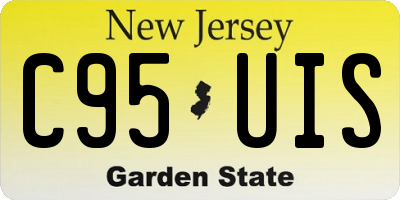 NJ license plate C95UIS