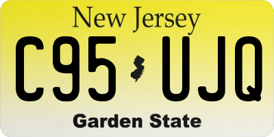 NJ license plate C95UJQ