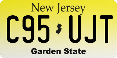 NJ license plate C95UJT