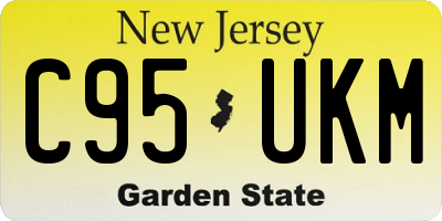 NJ license plate C95UKM