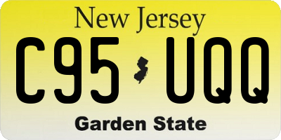 NJ license plate C95UQQ