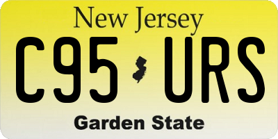 NJ license plate C95URS