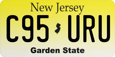 NJ license plate C95URU