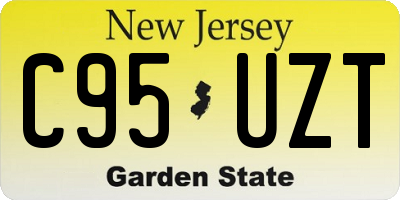 NJ license plate C95UZT