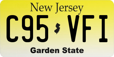 NJ license plate C95VFI